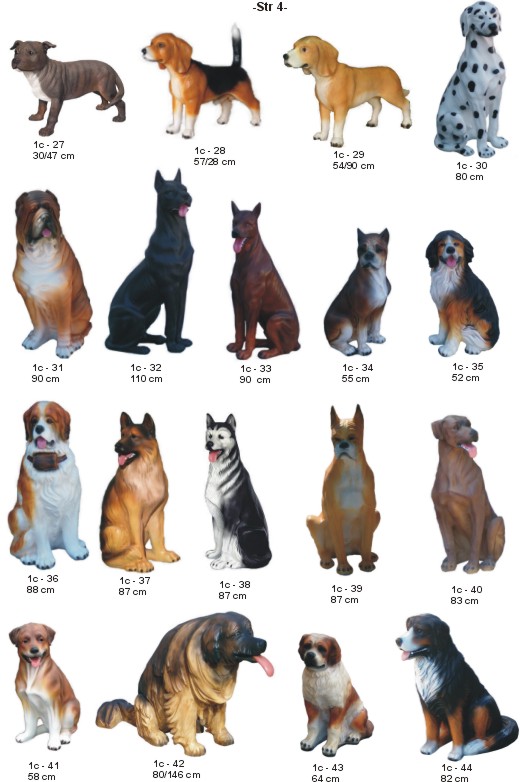šunys, dekoratyvinės skulpturos, lauko sodo dekoracijos, figuros, lauko sodo statuleles, statulos