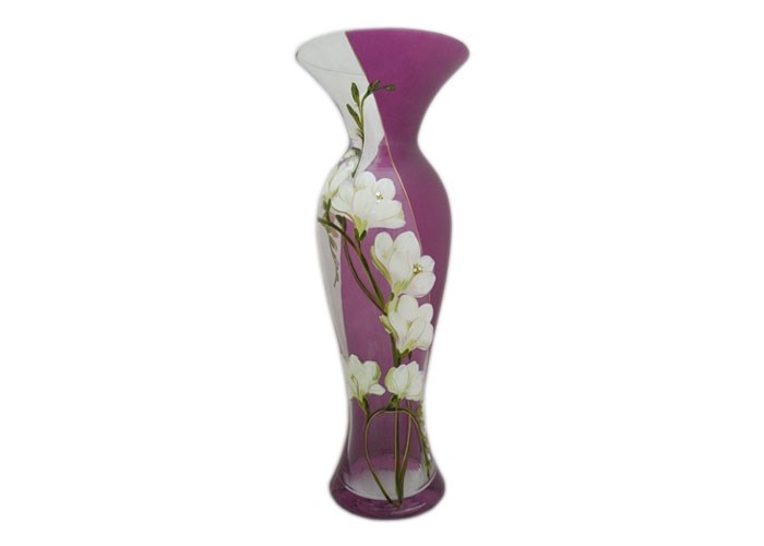 vazos gėlėms, vazos stiklinės, vaza su piešiniu